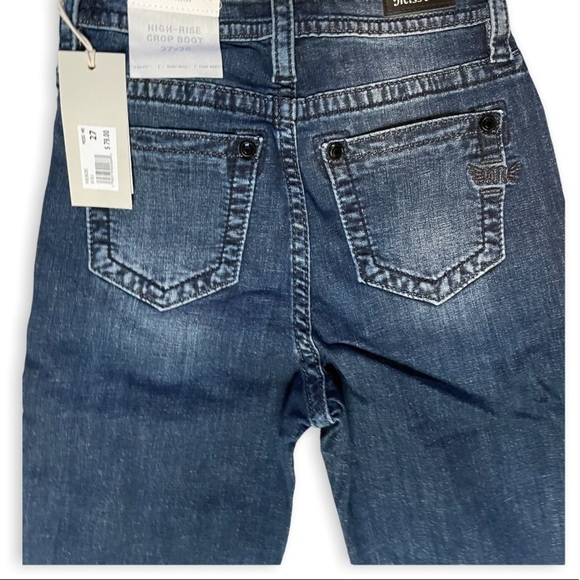 Miss Me Jeans Cropped Simple Life Western Bootcut Premium Denim Size 27 - Picture 5 of 9